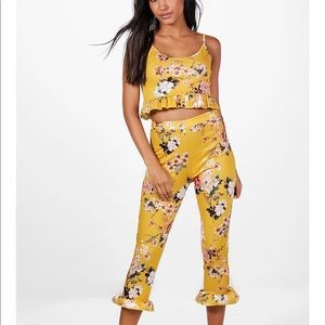 Never worn yellow two piece